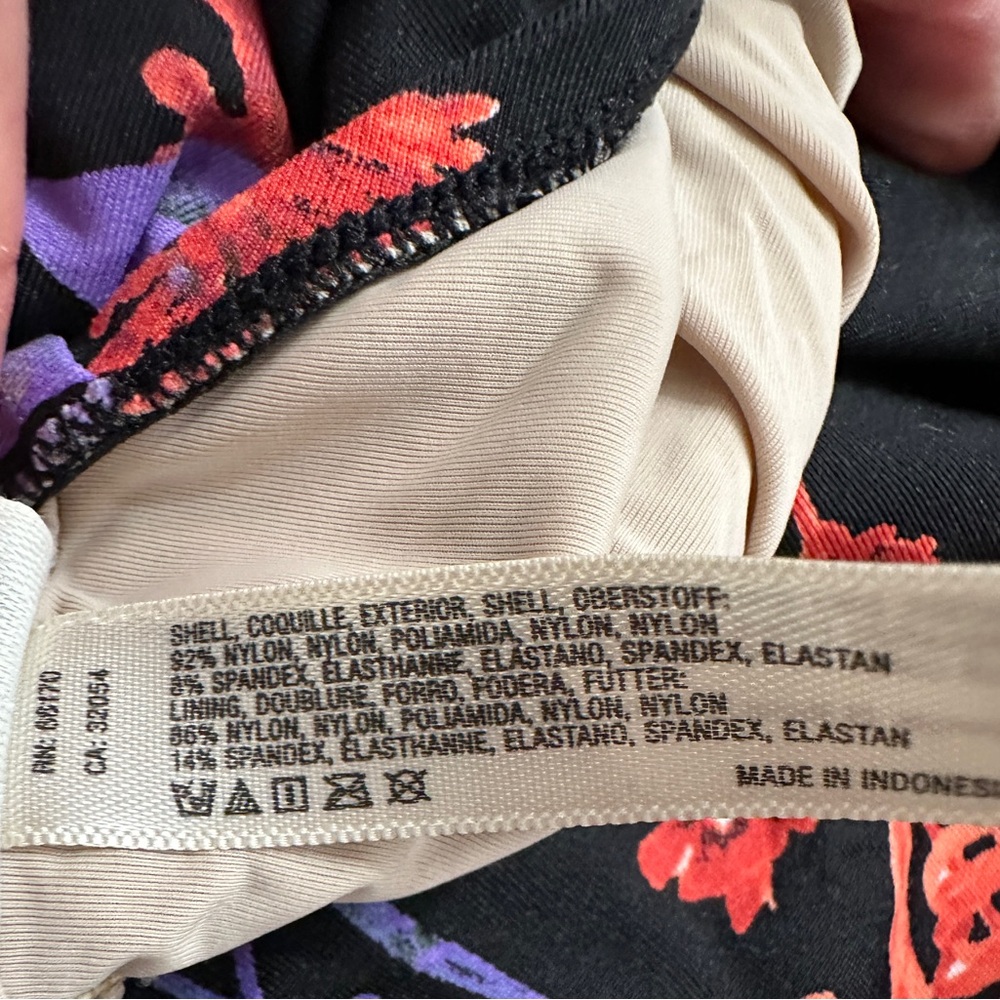 Anthropologie Allihop Ruffle Floral Halter Ruching Tie Waist One-Piece Swimsuit - Picture 14 of 16